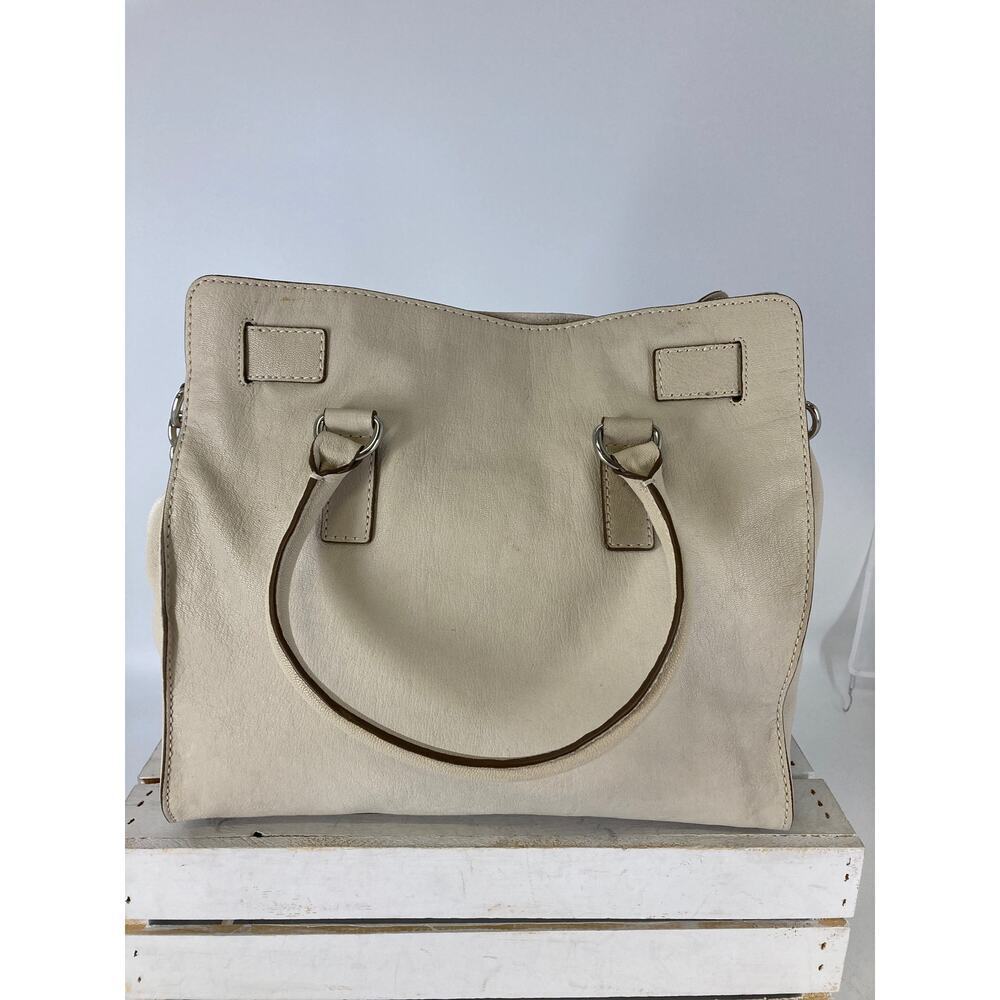 MICHAEL KORS HAMILTON LARGE IVORY LEATHER SHOULDER BAG - Picture 4 of 16